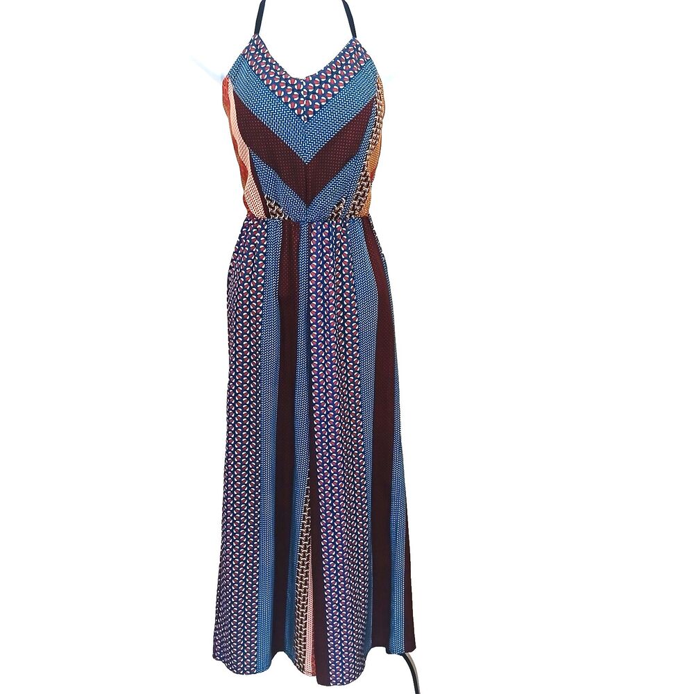 Women's Gora del Pero Geometric Print Jumpsuit Size 2 Made in Italy NWOT - Picture 5 of 8
